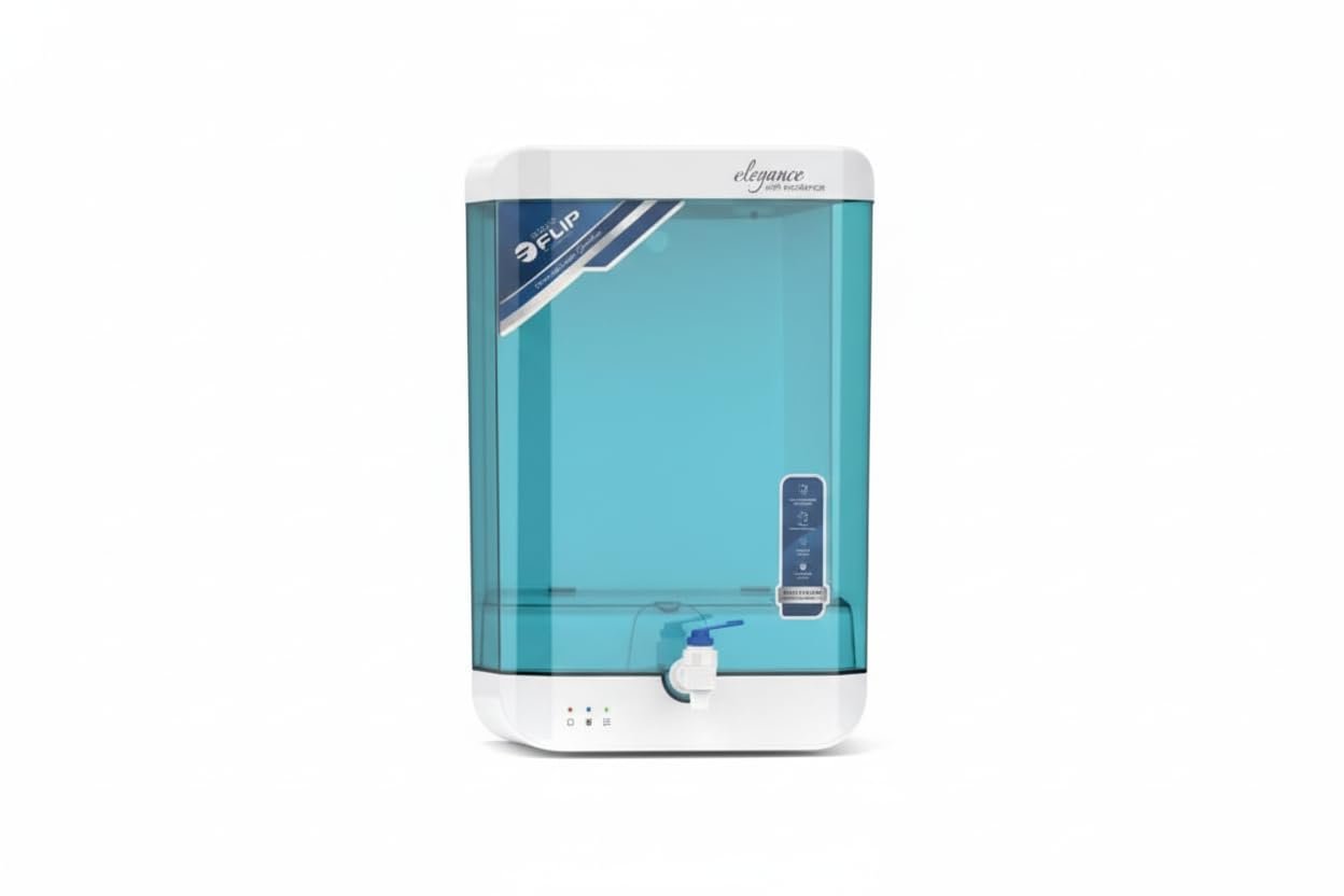 Aqua Glory Ro water Purifier RO + UV + TDS Controller + Active Copper + Alkaline + Zinc Best Premium 13 litter Work up to 3000 TDS/PPM suitable for all Water (Green)
