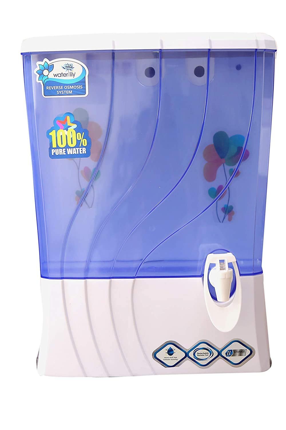 Water Lily 11 Liter RO Water Purifier 5 stage Purifier - Wall Mountable