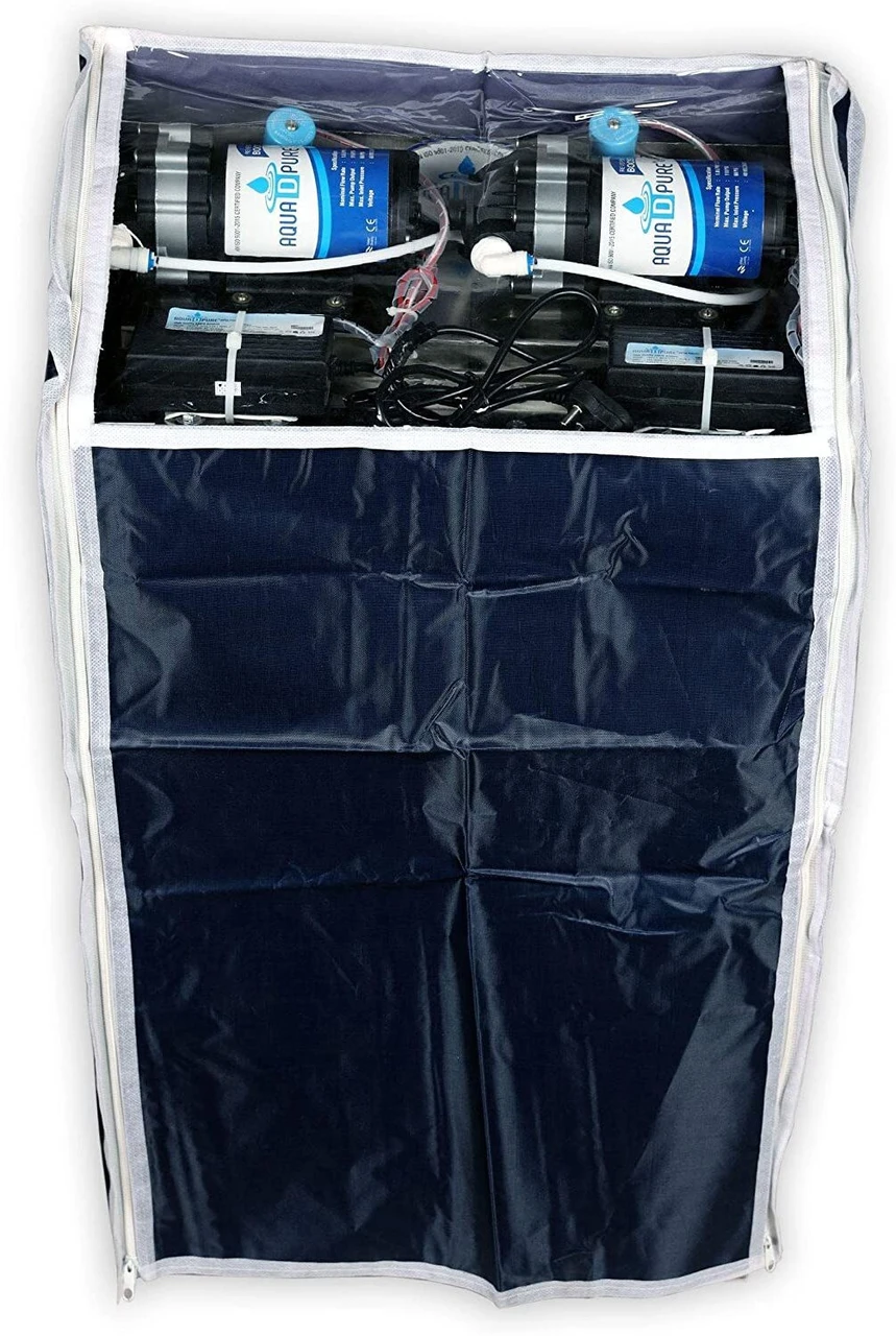 AquaDpure 50 LPH commercial RO water purifier Plant 50 Liter Per Hour Blue Stainless steel Full Automatic with TDS Adjuster 50 L RO + UF Water Purifier (Blue)