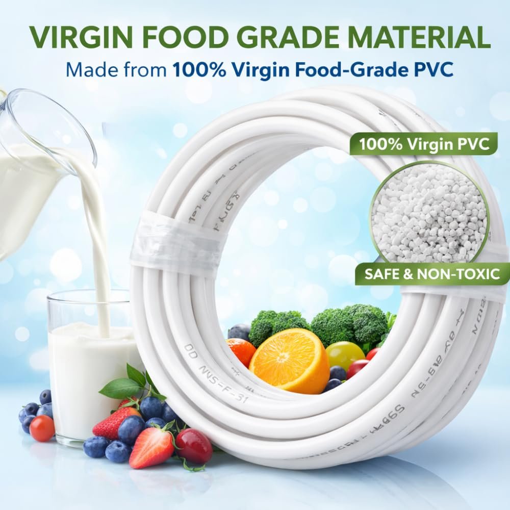 RO Pipe 1/4 Inch (5 Meter) | Food Grade Tube for Water Purifier | Compatible with RO Systems | Leak-Proof & Durable