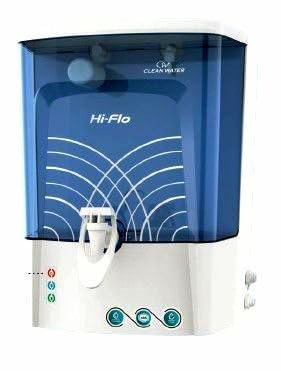 Hi Flo Ro Water Purifier with RO + Active Copper + Alkaline Filter gives Pure Mineral Water | LED Indicator | Storage – 10 Ltr Capacity 15 Ltr Per Hr. With 8 stage Purification Technology (Std Blue)